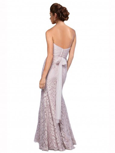 Affordable Floor Length Fitted Sweetheart Lace Bridesmaid Dress / Prom Dress UK