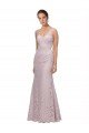 Affordable Lace V-Neckline Long Full Length Bridesmaid Dress / Prom Dress UK