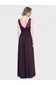 Affordable V-Neck Bridesmaid Dress with Corded Lace Bodice UK