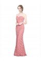 Affordable Fitted Sweetheart Mermaid Lace Bridesmaid Dress / Prom Dress UK