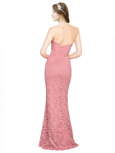 Affordable Fitted Sweetheart Mermaid Lace Bridesmaid Dress / Prom Dress UK