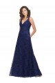 Affordable Chantilly Lace V-Neck Bridesmaid Dress UK