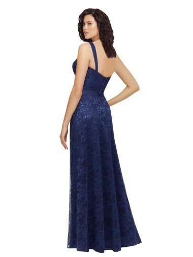 Affordable Chantilly Lace V-Neck Bridesmaid Dress UK