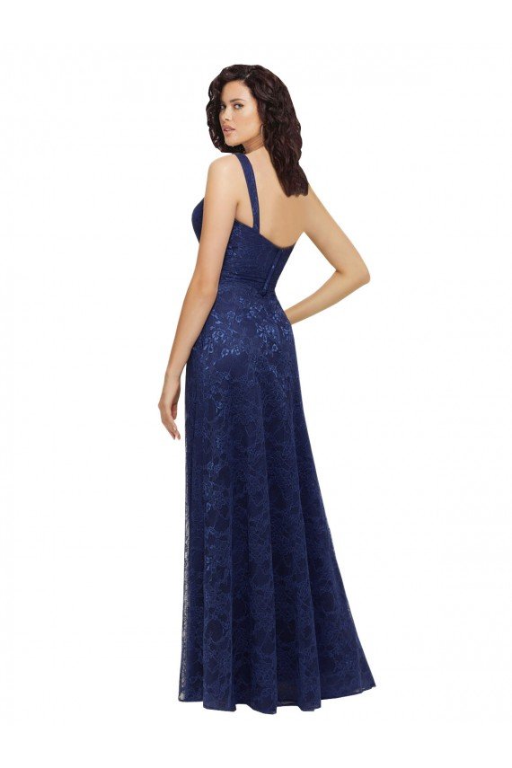Affordable Chantilly Lace V-Neck Bridesmaid Dress UK