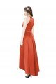 Affordable Full Length Halter Satin Bridesmaid Dress with Hi-Low Hem Detail UK