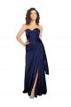 Affordable Floor Length Wrap Skirt Formal Silky Satin Bridesmaid Dress / Prom Dress UK