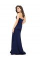 Affordable Floor Length Wrap Skirt Formal Silky Satin Bridesmaid Dress / Prom Dress UK