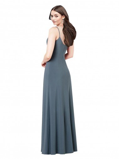 Affordable Classic Spandex Bridesmaid Dress / Prom Dress with Scoop Neckline UK