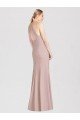 Affordable High Neck Cutout Halter Trumpet Bridesmaid Dress UK