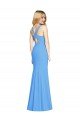 Affordable Flattering Trumpet Long Sleeveless Bridesmaid Dress / Prom Dress with Open Back UK
