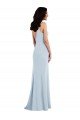 Affordable V Back Spaghetti Strap Maxi Bridesmaid Dress / Prom Dress with Pockets UK