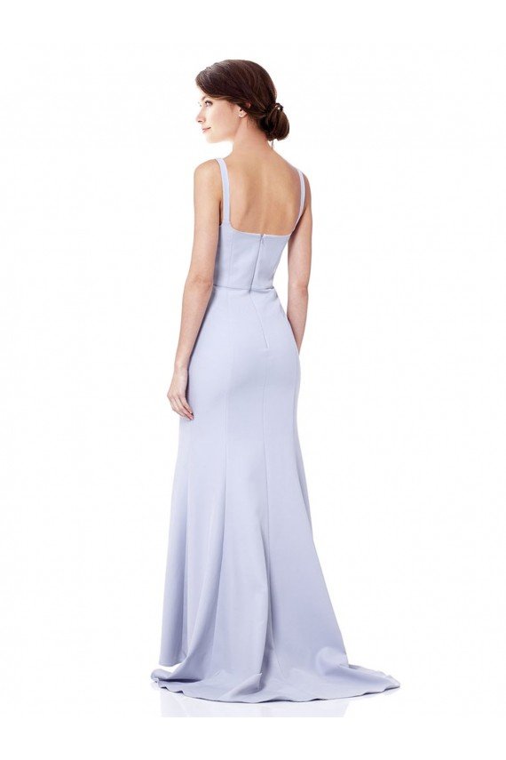 Affordable Sweetheart High Neck Sleeveless Formal Crepe Bridesmaid Dress / Prom Dress UK