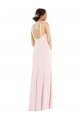 Affordable Criss Cross Halter Princess Line Trumpet Formal Crepe Bridesmaid Dress / Prom Dress UK