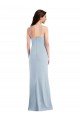 Affordable Flattering Trumpet Maxi Formal Crepe Bridesmaid Dress / Prom Dress with Front Slit UK