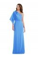Affordable One Shoulder Bell Sleeves Trumpet Bridesmaid Dress / Prom Dress UK