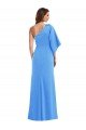Affordable One Shoulder Bell Sleeves Trumpet Bridesmaid Dress / Prom Dress UK