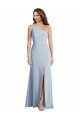 Affordable Bold One Shoulder Trumpet Maxi Formal Crepe Bridesmaid Dress / Prom Dress UK