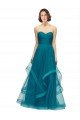 Affordable Sweetheart Tulle Bridesmaid Dress with Wide Waistband UK