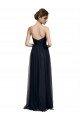 Affordable Strapless Sequined Lace Long Bridesmaid Dress with Pleats UK