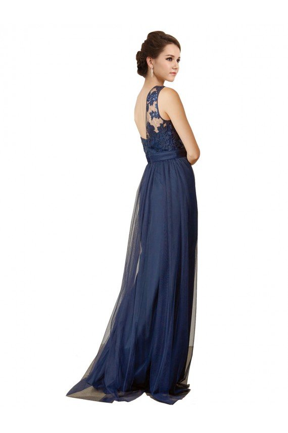 Affordable Sequined Floral Lace Sweetheart Tulle Bridesmaid Dress UK