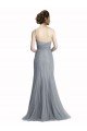 Affordable One Shoulder Tulle Fit and Flare Bridesmaid Dress UK