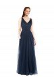 Affordable V-Neck Soft and Simple Tulle Bridesmaid Dress UK