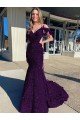 Affordable Cold Shoulder Sleeveless Long Court Train Velvet Sequin Prom Dress UK