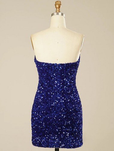 Affordable Short Sweetheart Velvet Sequin Homecoming Dress / Prom Dress UK