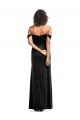 Affordable Off the Shoulder Drapped Sleeves Formal Stretch Velvet Bridesmaid Dress / Prom Dress UK